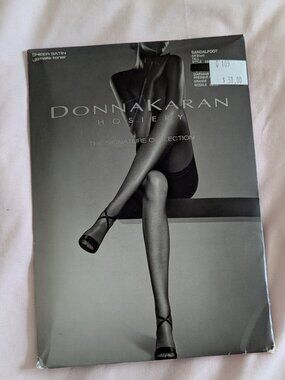 Donna Karan Sheer Satin Sandalfoot Pantyhose Tall